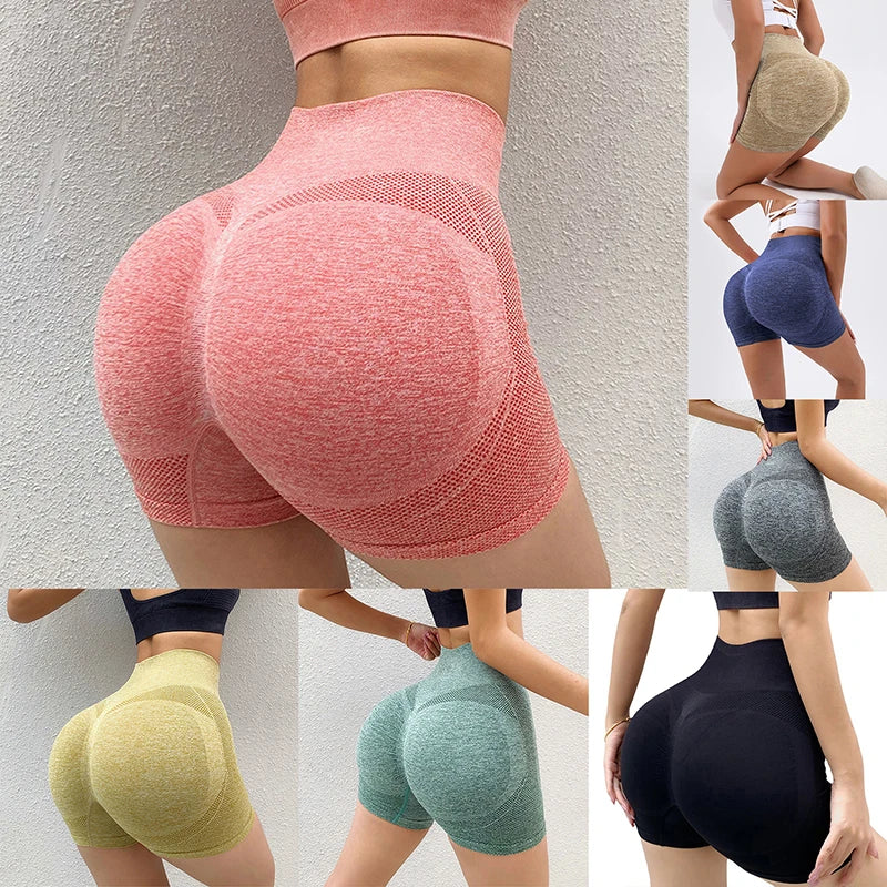 Short de sport taille haute femme